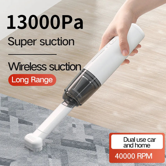 Mini Handheld Vacuum Cleaner 13000 PA Versatile Nozzle Cordless Rechargeable Portable for Car, Home, Pets, Computers