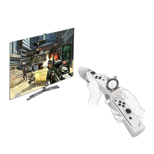 Nintendo Switch OLED Gun Controller for Shooting, Handgrip Joycon Joystick Joypad, Nintendo Switch Gaming Accessory