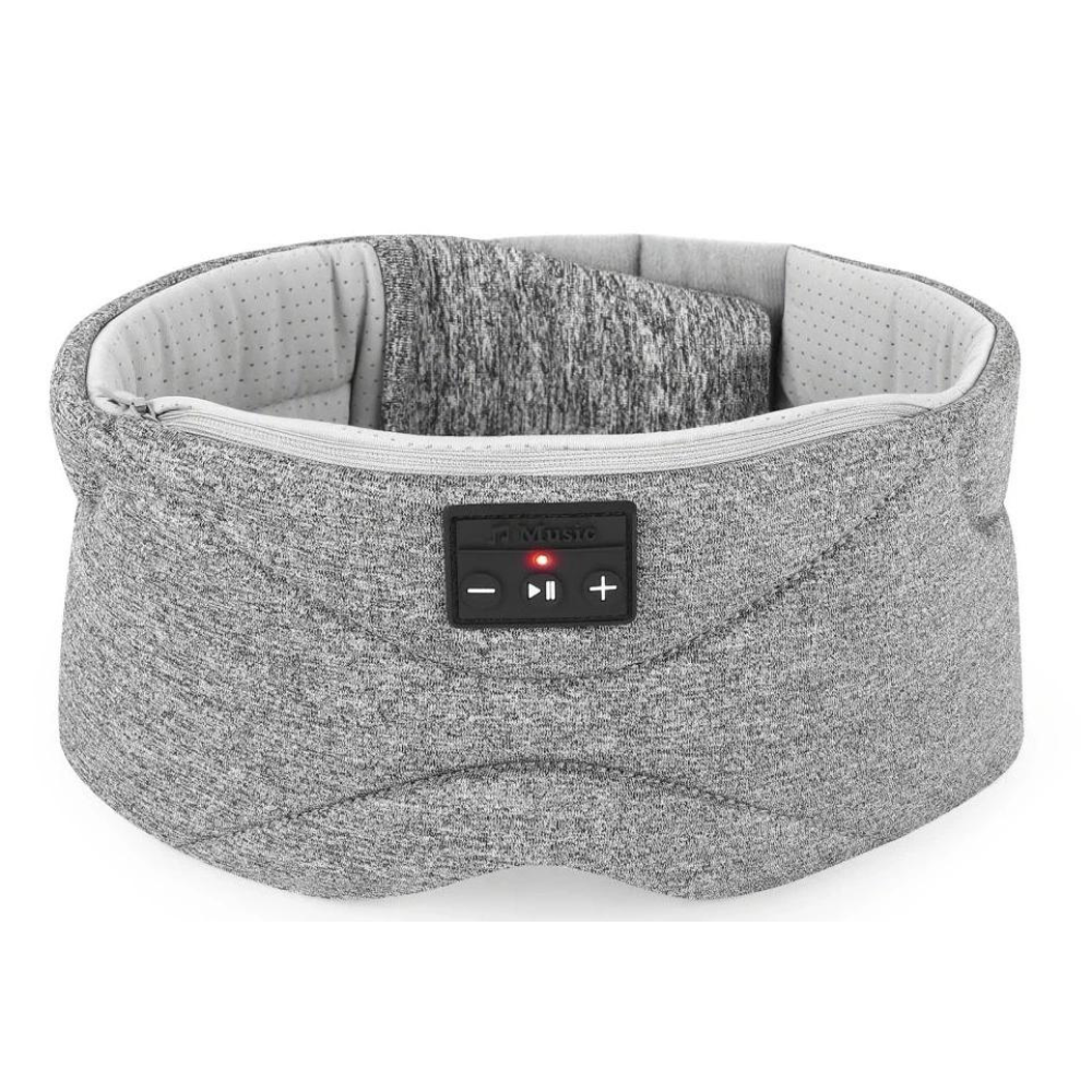 Sleep Mask Bluetooth Headphones and Ultra Thin Speakers with White Noise for Travel, Sleep Disorders, Relaxation and Sleep Difficulty