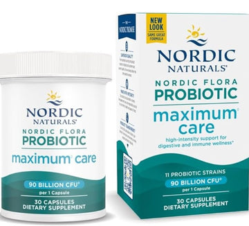 Nordic Naturals Nordic Flora Probiotic Maximum Care 90 Billion CFU 30 Capsules | 11 Probiotic Strains